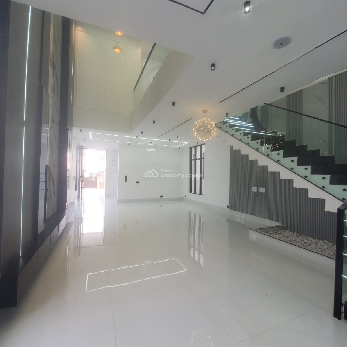 Gigantic 5 Bedroom Detached Duplex with Bq, Pool, Rooftop Lounge, Chevron Toll Gate, Lekki, Lagos, Detached Duplex for Sale