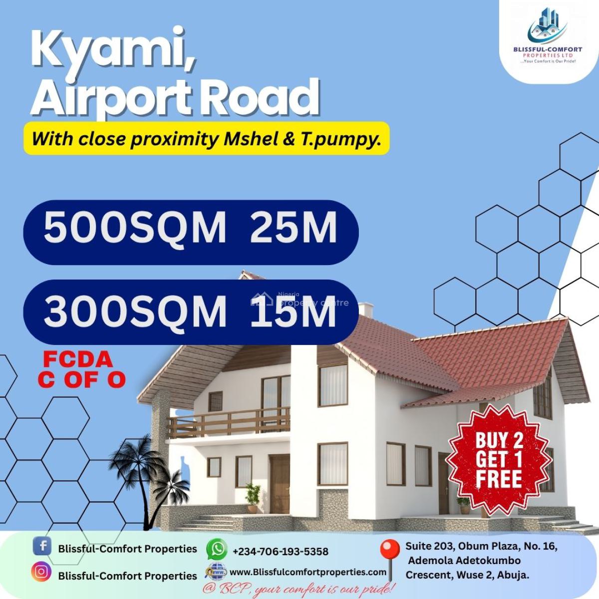 Kyami Estate Plots, Airport with Close Proximity to Mshel & T-pumpy, Kyami, Abuja, Residential Land for Sale