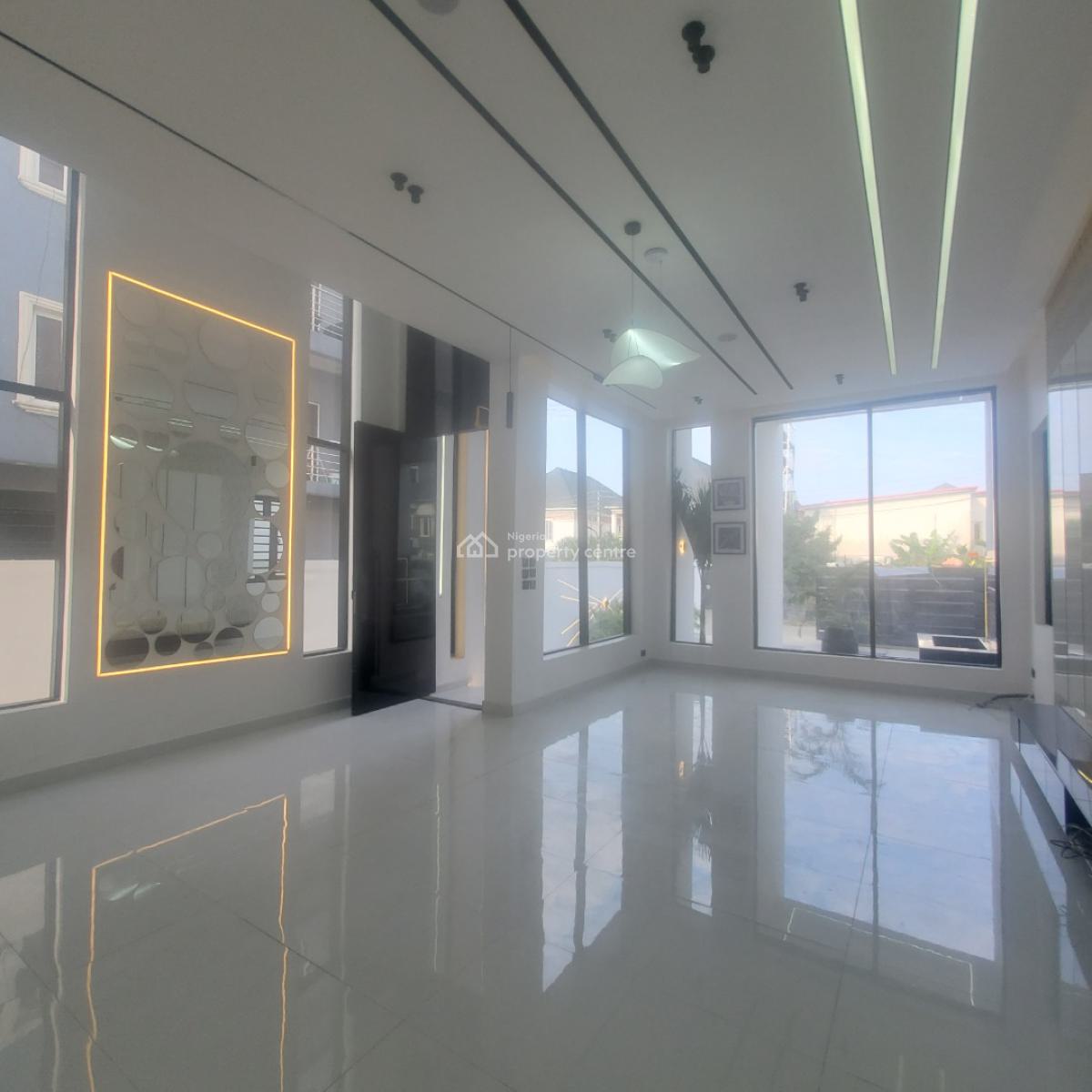 Gorgeous 5 Bedroom Detached Duplex with Bq, Pool & Water Fountain, Chevron Toll Gate, Lekki, Lagos, Detached Duplex for Sale