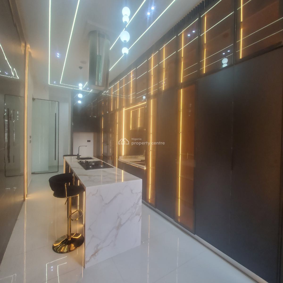 Gorgeous 5 Bedroom Detached Duplex with Bq, Pool & Water Fountain, Chevron Toll Gate, Lekki, Lagos, Detached Duplex for Sale