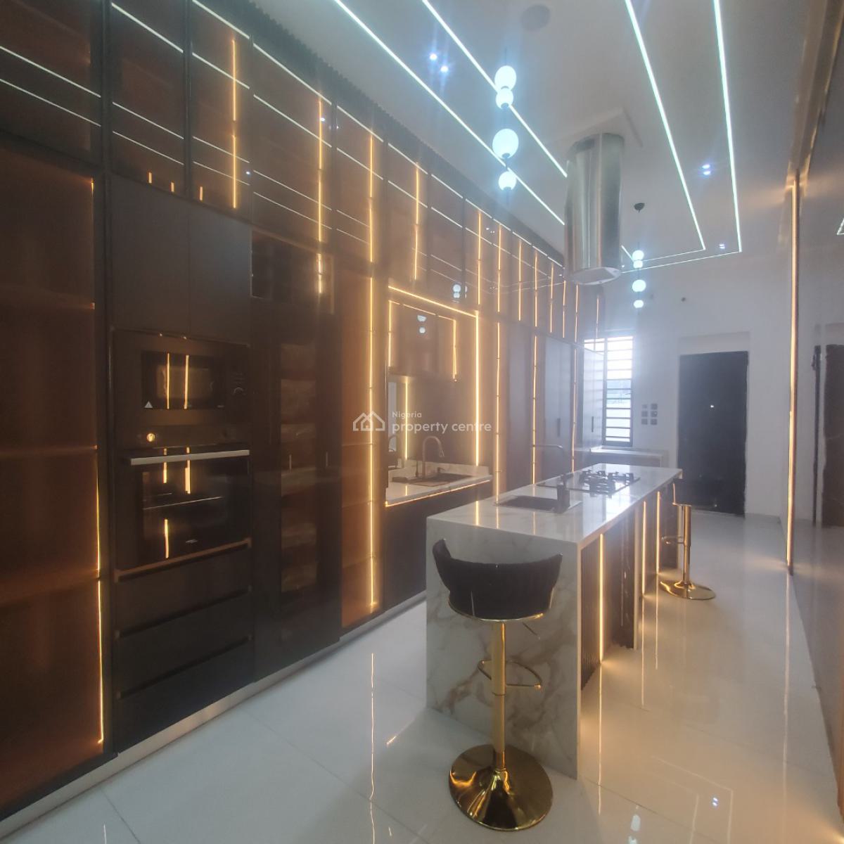 Gorgeous 5 Bedroom Detached Duplex with Bq, Pool & Water Fountain, Chevron Toll Gate, Lekki, Lagos, Detached Duplex for Sale