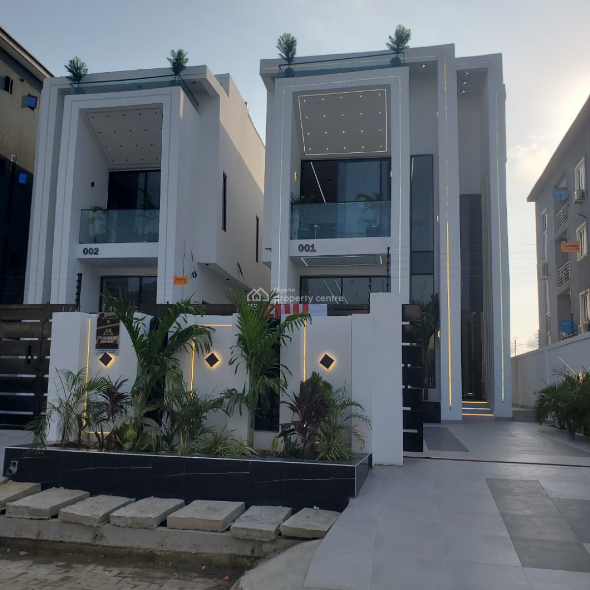 Gorgeous 5 Bedroom Detached Duplex with Bq, Pool & Water Fountain, Chevron Toll Gate, Lekki, Lagos, Detached Duplex for Sale