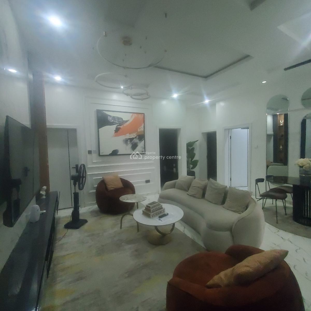 Elegant Fully Furnished 3 Bedroom Apartment in a Secured Estate, 1 Mins Drive to The Express at Chevron Toll Gate, Lekki, Lagos, Flat / Apartment for Sale