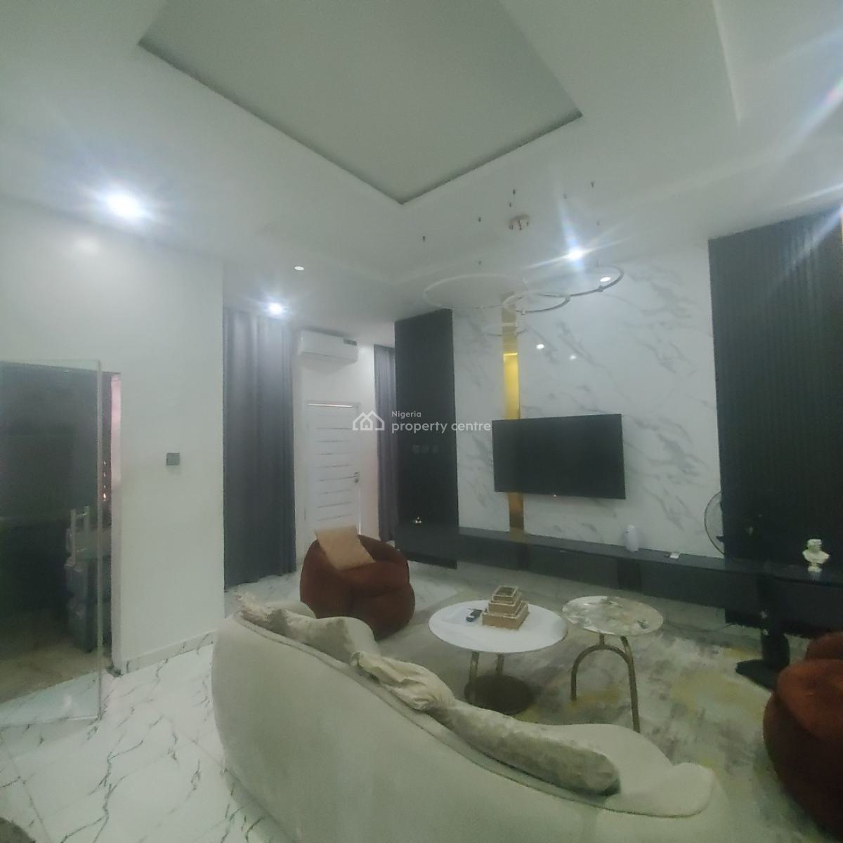 Elegant Fully Furnished 3 Bedroom Apartment in a Secured Estate, 1 Mins Drive to The Express at Chevron Toll Gate, Lekki, Lagos, Flat / Apartment for Sale