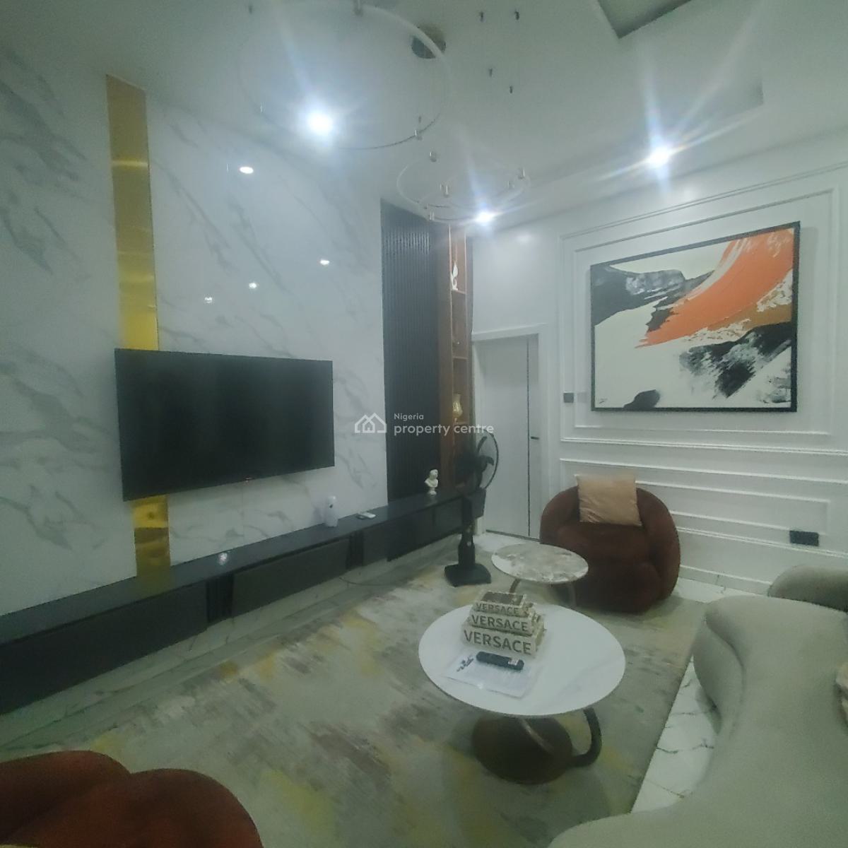 Elegant Fully Furnished 3 Bedroom Apartment in a Secured Estate, 1 Mins Drive to The Express at Chevron Toll Gate, Lekki, Lagos, Flat / Apartment for Sale