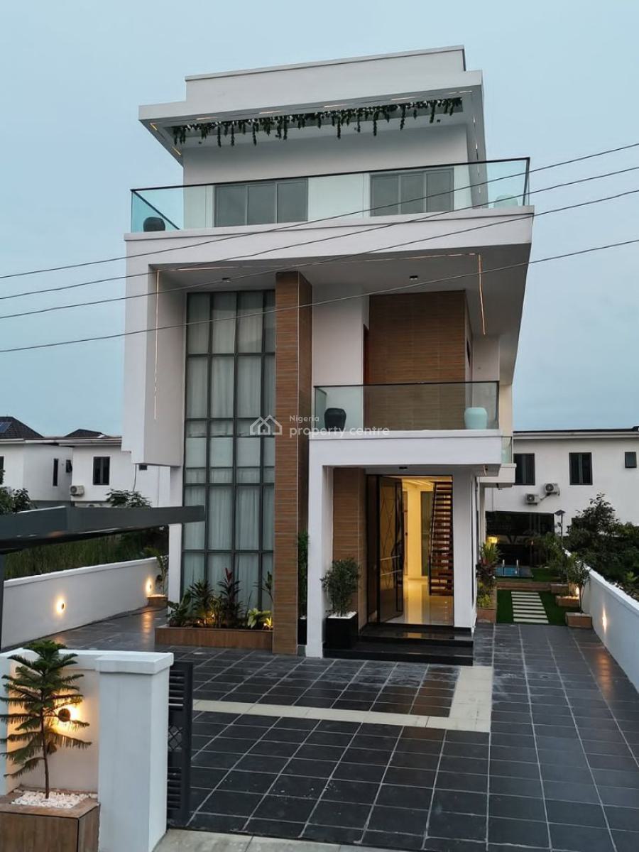 Newly Built 5 Bedrooms Detached Duplex with Bq, Osapa, Lekki, Lagos, Detached Duplex for Sale
