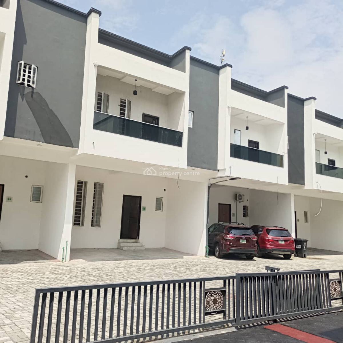 Spacious 4bedroom Terrace Duplex + Estate Swimming Pool, Gym and Child, Lekki County, Ikota, Lekki, Lagos, Terraced Duplex for Rent