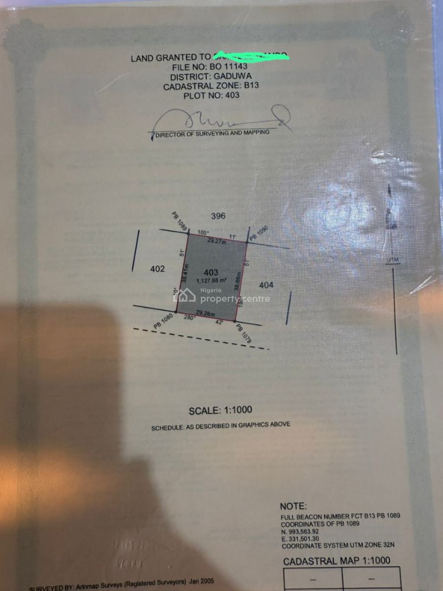 Sweet Residential Plot of Land, By Gaat International School, Gaduwa, Abuja, Residential Land for Sale