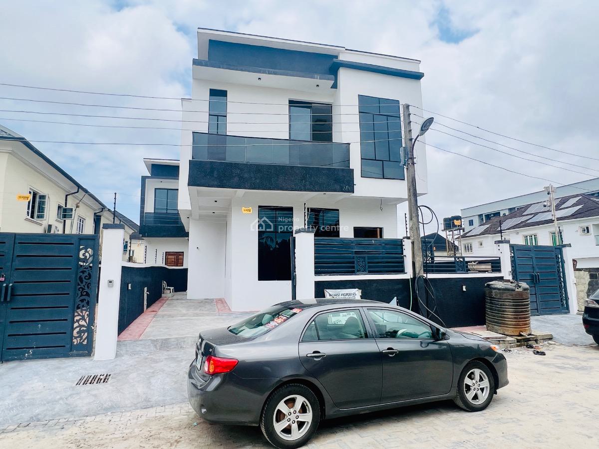 Newly Built 4 Bedroom Duplex with Bq, Sangotedo Ajah, Sangotedo, Ajah, Lagos, Detached Duplex for Sale