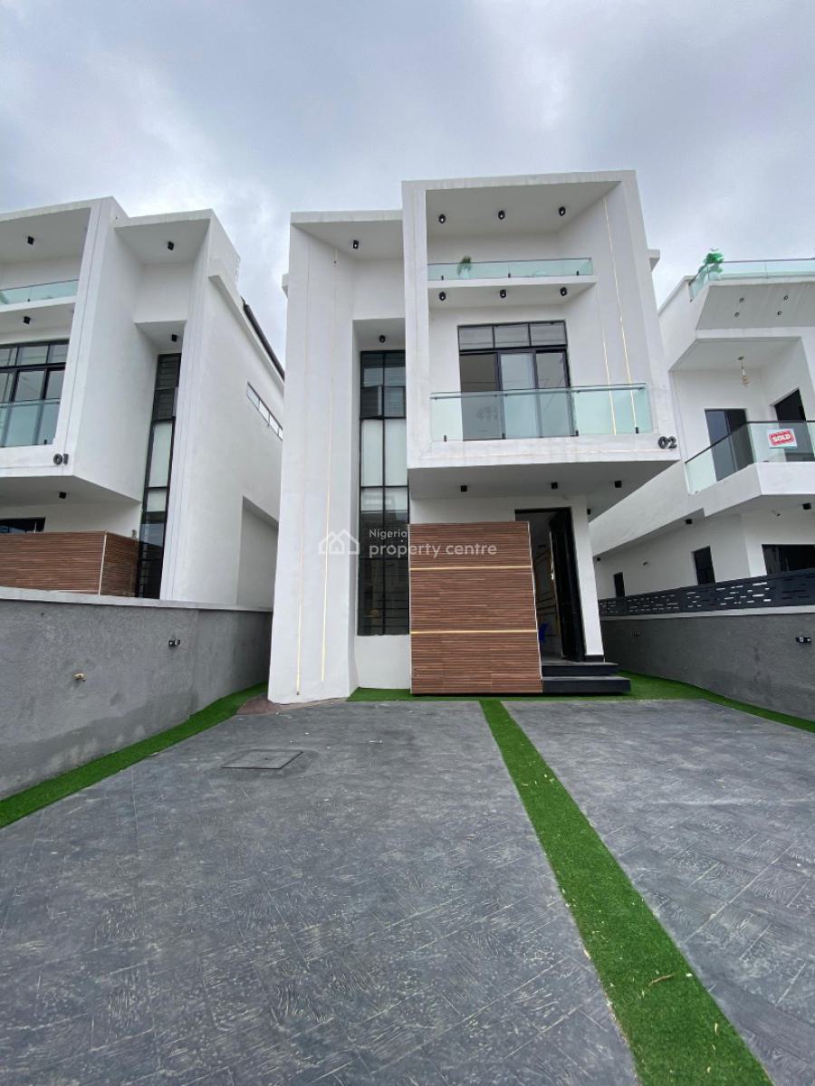 Well Finished 5bedroom Detached with Bq & Pool in a Secured Estate, Chevron, Lekki, Lagos, Detached Duplex for Sale
