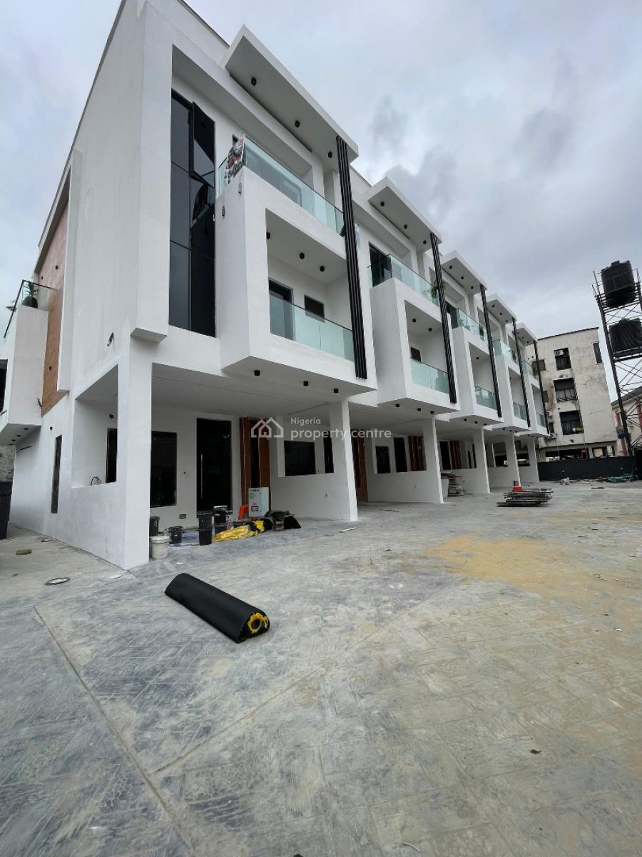Newly Built 4 Bedroom Featured Terraced Duplex with Pool, Open Terrace, Osapa, Lekki, Lagos, Terraced Duplex for Sale