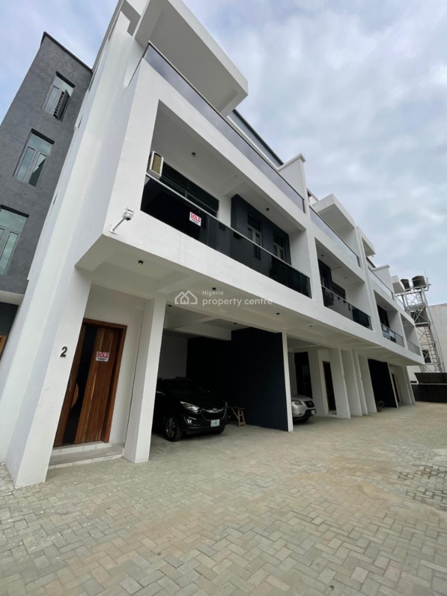 Spacious 4 Bedroom Terraced Duplex with Open Terrace & Inbuilt Parking, Ologolo, Lekki, Lagos, Terraced Duplex for Sale