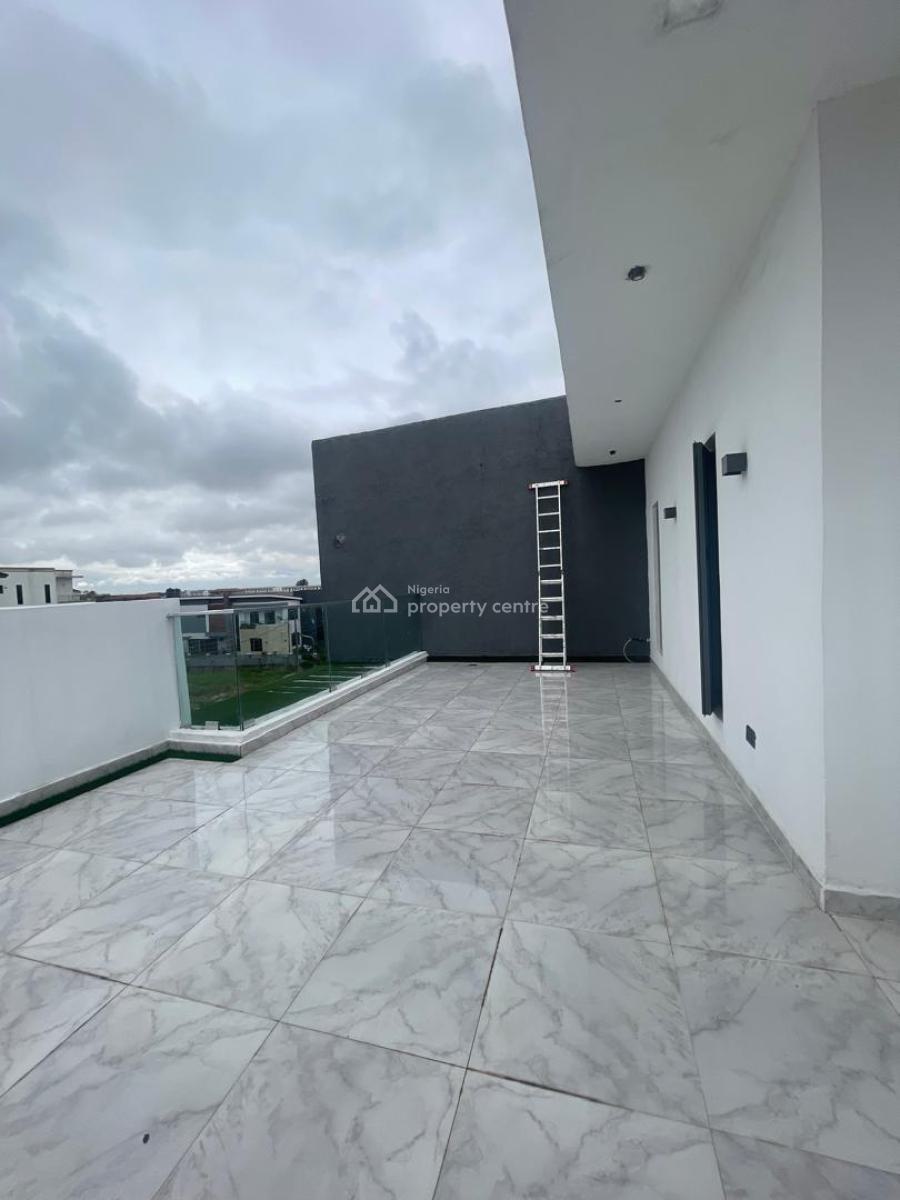 Exquisite 5 Bedroom Semi Detached Duplex with Pool, Gym, Bq, Rooftop, Osapa, Lekki, Lagos, Terraced Duplex for Sale
