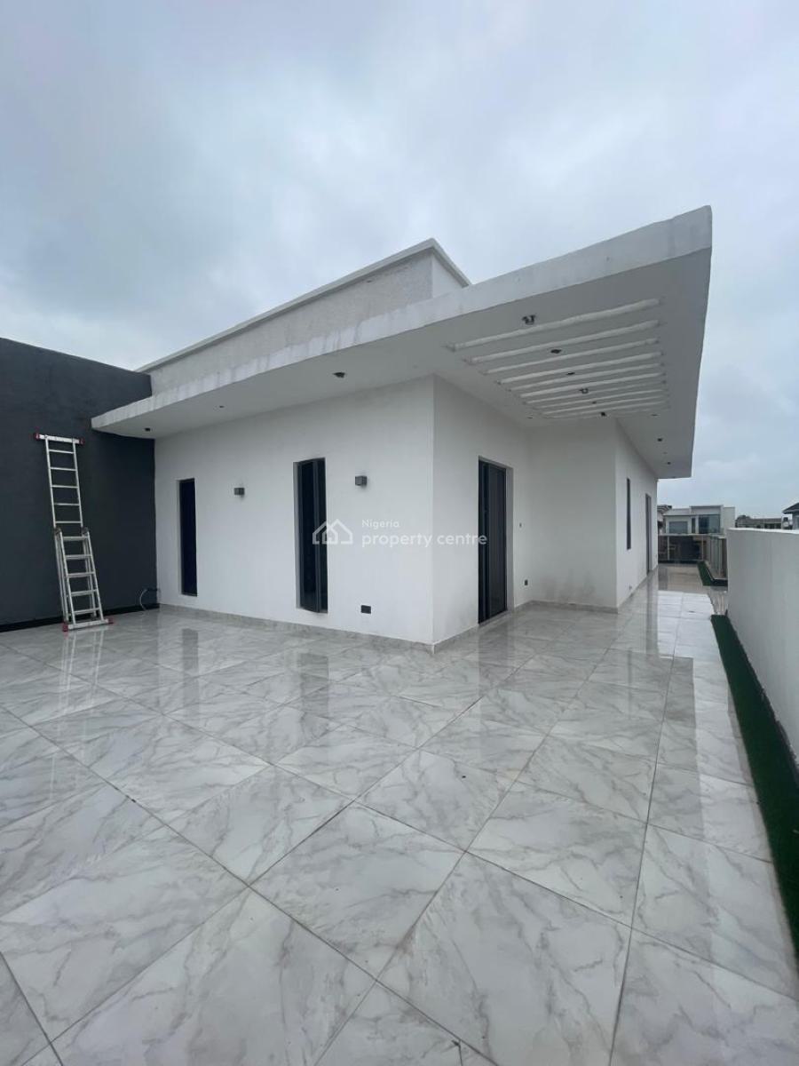 Exquisite 5 Bedroom Semi Detached Duplex with Pool, Gym, Bq, Rooftop, Osapa, Lekki, Lagos, Terraced Duplex for Sale