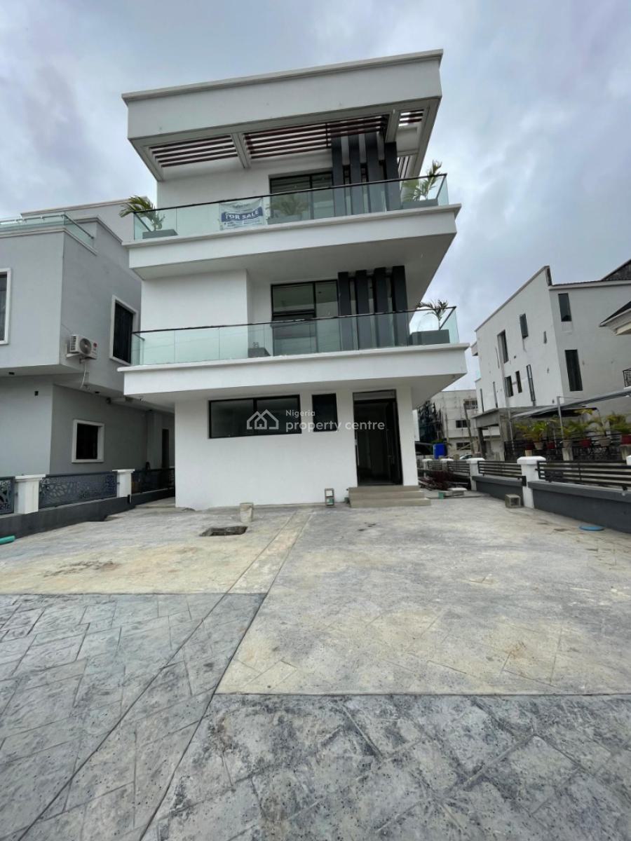 Massive 5 Bedroom Fully Detached Duplex with Bq Sitting on 2 Floors, Osapa, Lekki, Lagos, House for Sale