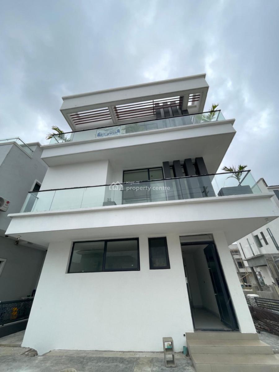 Massive 5 Bedroom Fully Detached Duplex with Bq Sitting on 2 Floors, Osapa, Lekki, Lagos, House for Sale
