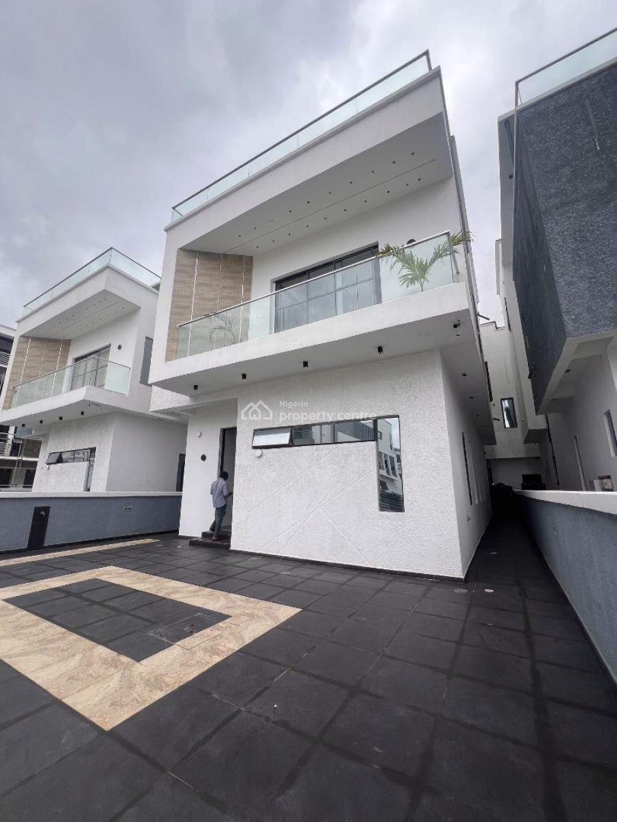 Exquisitely Built 5 Bedroom Fully Detached Duplex with Rooftop Terrace, Contemporary Modern Architecture,detailed Tasteful Finish in Osapa, Lekki, Lagos, Detached Duplex for Sale