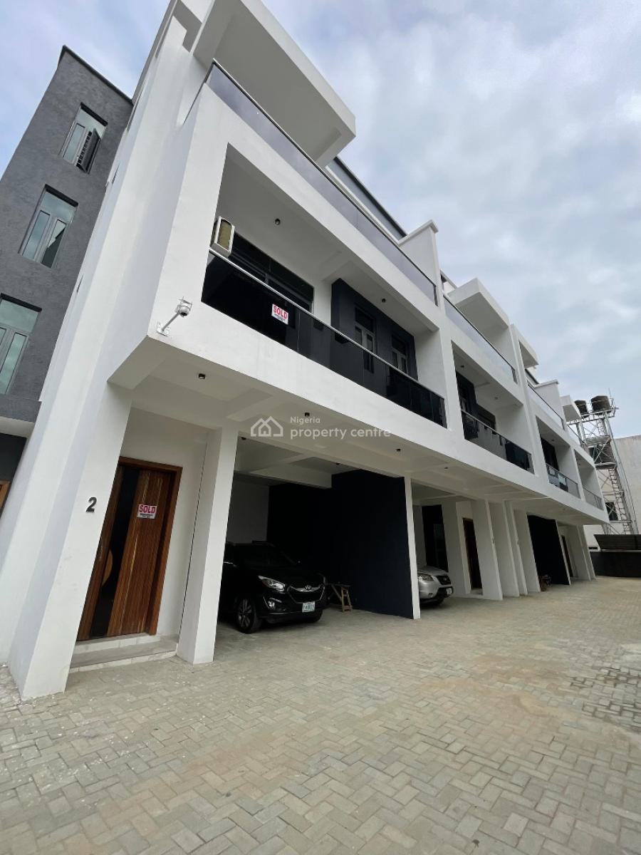 Spacious 4 Bedroom Terraced Duplex with Open Terrace and Inbuilt Parking, Ologolo, Lekki, Lagos, Terraced Duplex for Sale