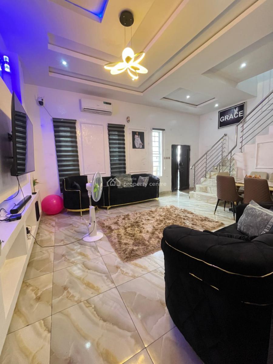 4 Bedroom Semi Detached Duplex with Bq and Furniture, Ajiwe, Ajah, Lagos, Semi-detached Duplex for Sale