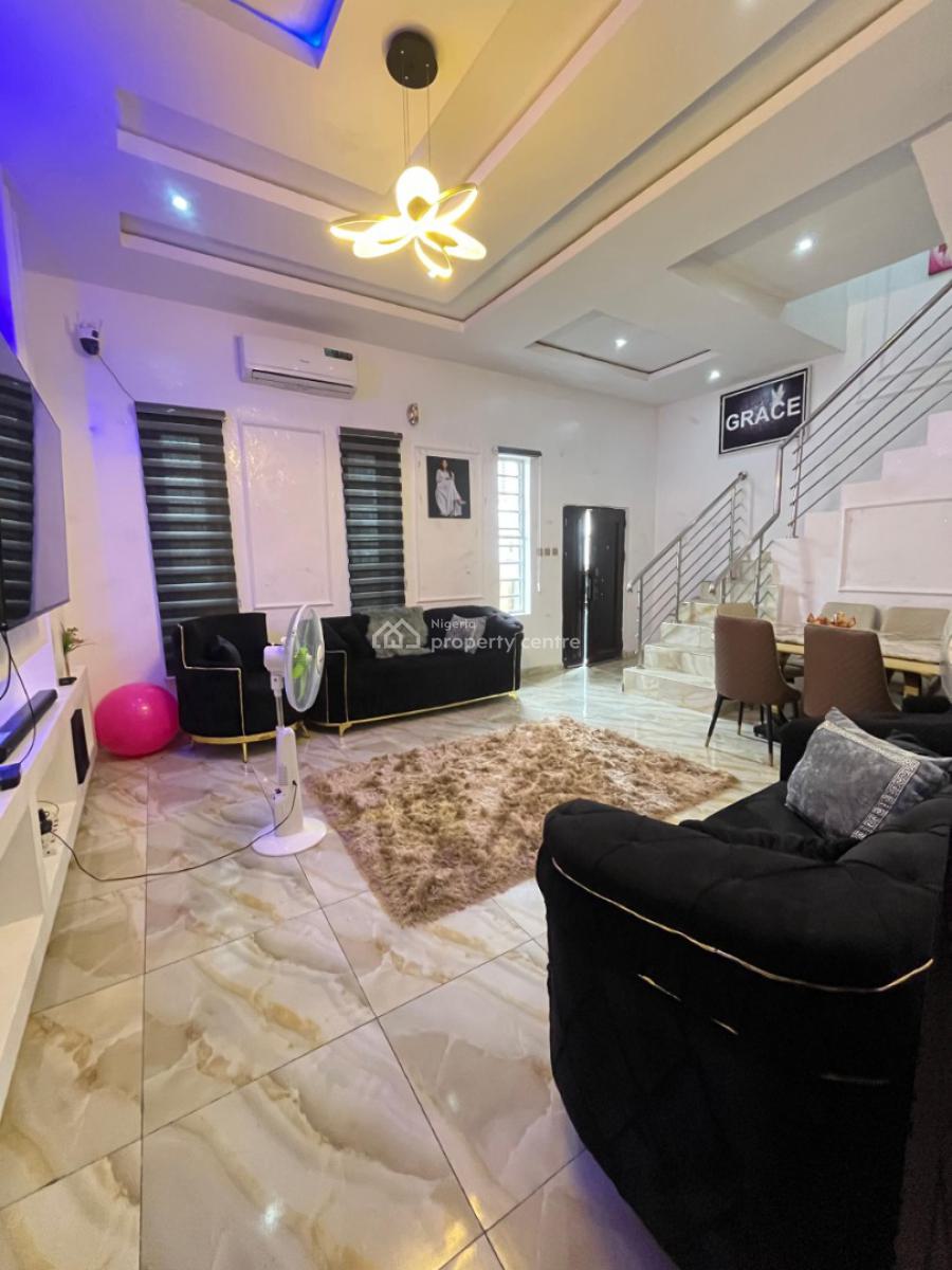 4 Bedroom Semi Detached Duplex with Bq and Furniture, Ajiwe, Ajah, Lagos, Semi-detached Duplex for Sale