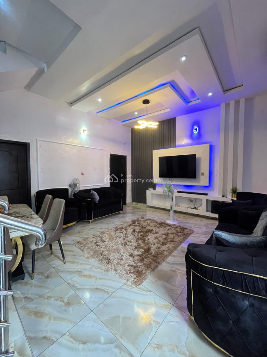 4 Bedroom Semi Detached Duplex with Bq and Furniture, Ajiwe, Ajah, Lagos, Semi-detached Duplex for Sale