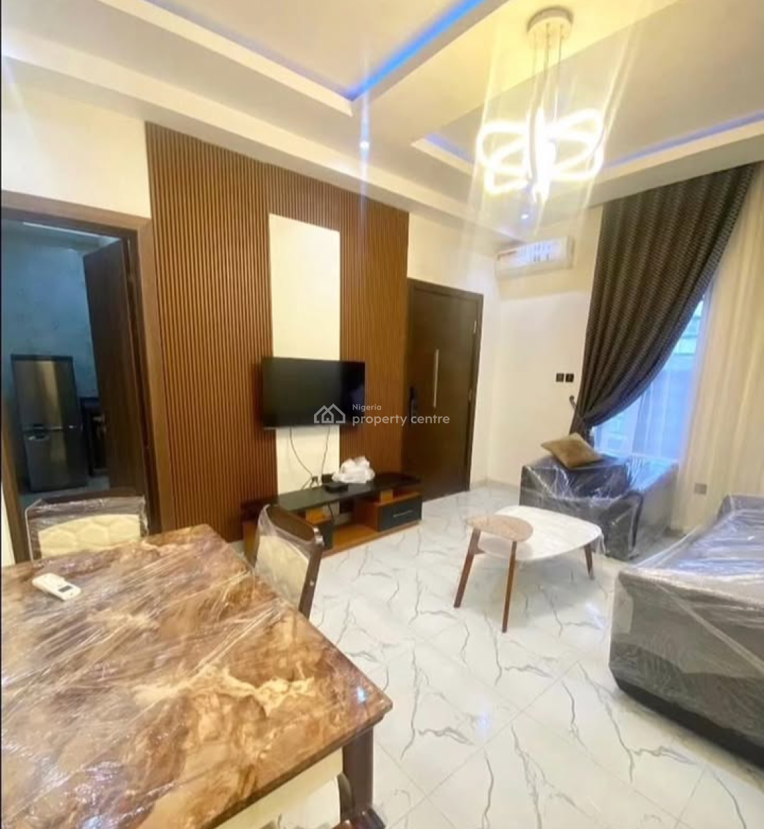 Luxurious Fully Furnished 1 Bedroom Apartment with Pool, Gym, Laundry, Ologolo, Lekki, Lagos, Mini Flat (room and Parlour) for Rent