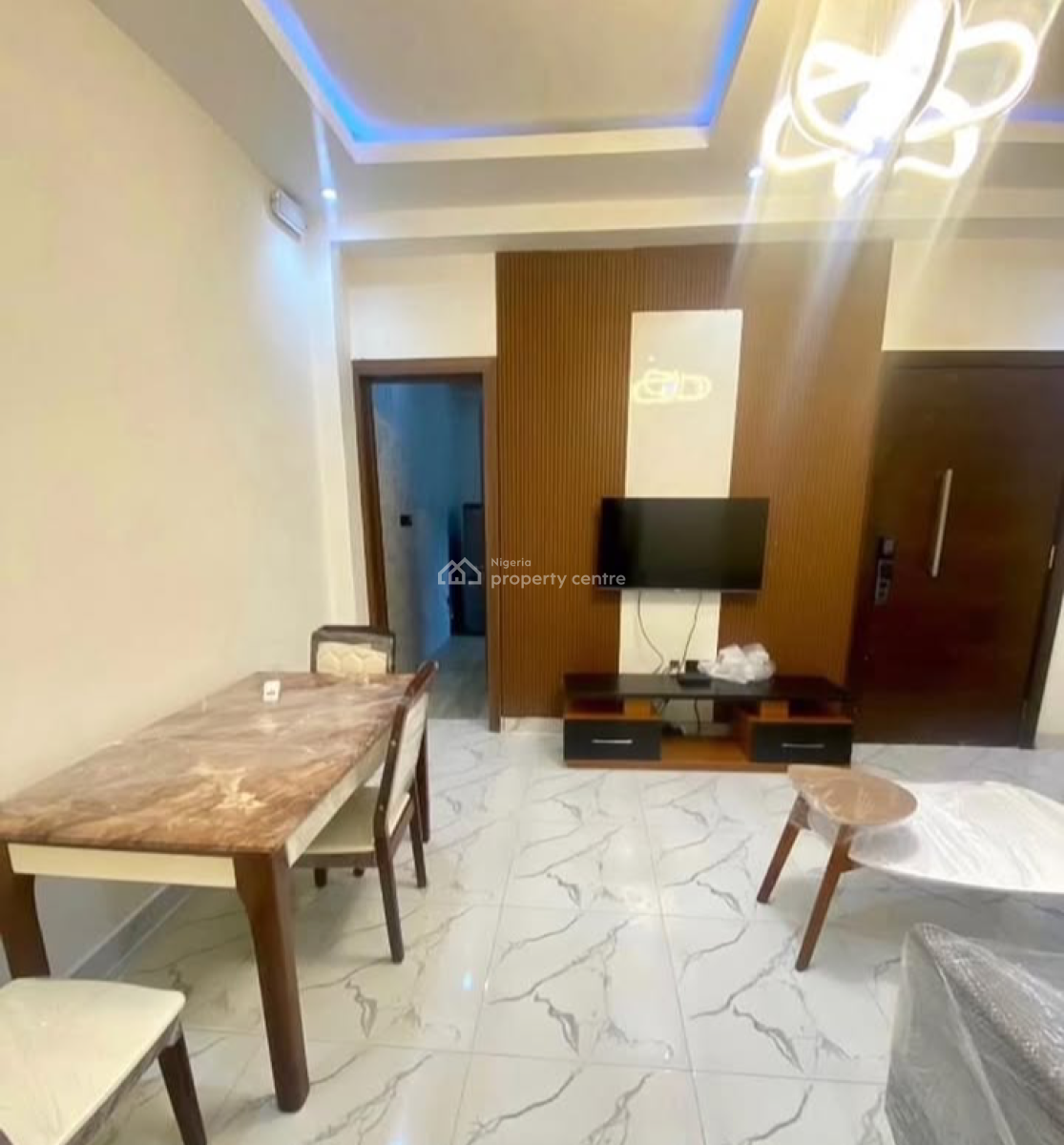Luxurious Fully Furnished 1 Bedroom Apartment with Pool, Gym, Laundry, Ologolo, Lekki, Lagos, Mini Flat (room and Parlour) for Rent