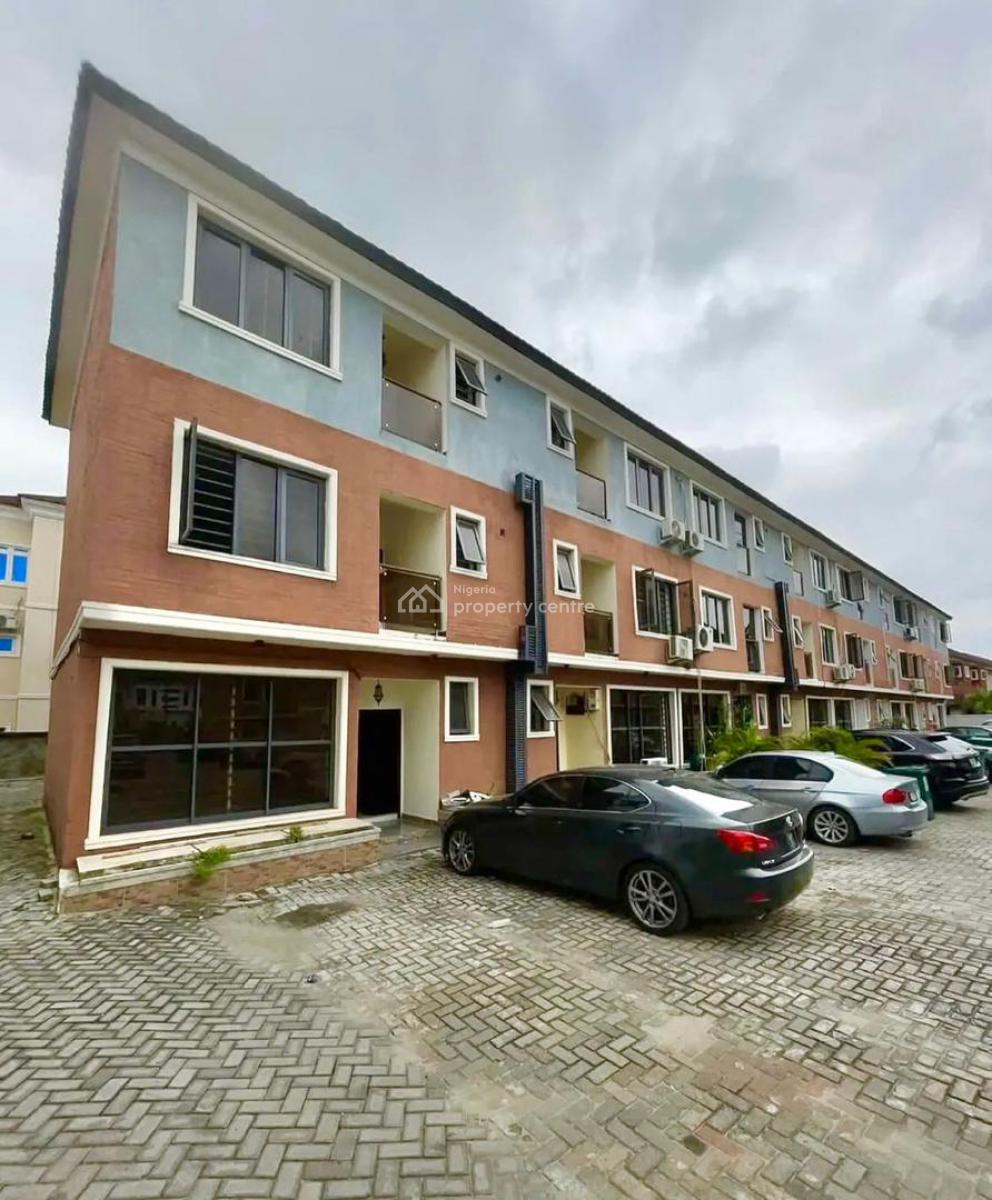 Well Built 4 Bedroom Terrace Duplex with Bq, Osapa, Lekki, Lagos, Terraced Duplex for Rent
