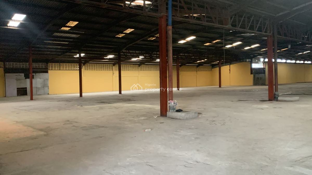 Warehouse with Office of 6,800 Sqm, Industrial Area, Ikeja, Lagos, Warehouse for Rent