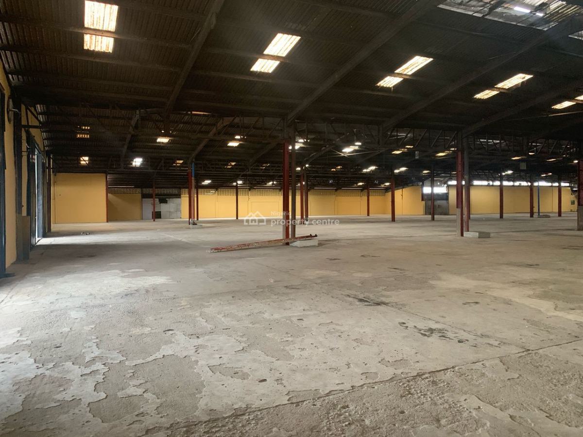 Warehouse with Office of 6,800 Sqm, Industrial Area, Ikeja, Lagos, Warehouse for Rent