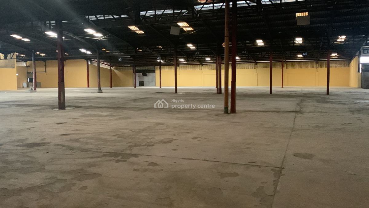 Warehouse with Office of 6,800 Sqm, Industrial Area, Ikeja, Lagos, Warehouse for Rent