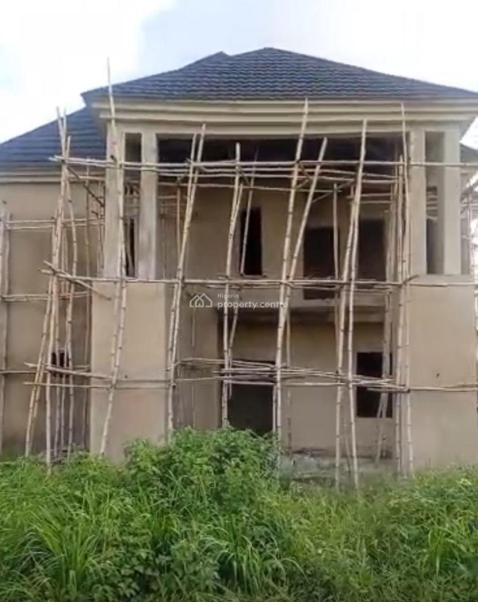 Spacious 5-bedroom Duplex Carcass, Lugbe District, Abuja, Detached Duplex for Sale