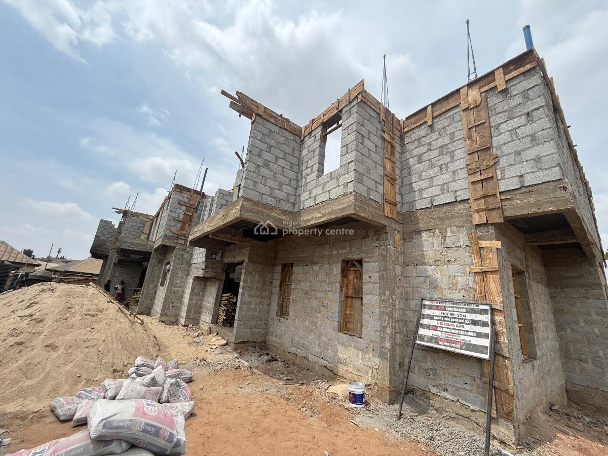 Amazing Ongoing Project in a Lovely Area, Zone B, Apo Resettlement, Apo, Abuja, Terraced Duplex for Sale