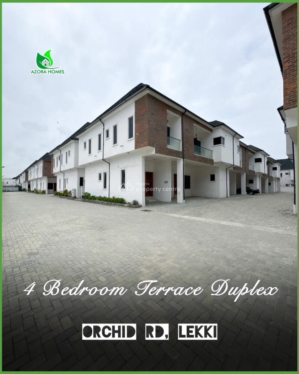 4 Bedroom Terrace Duplexes, Orchid Road, Lafiaji, Lekki, Lagos, Terraced Duplex for Sale
