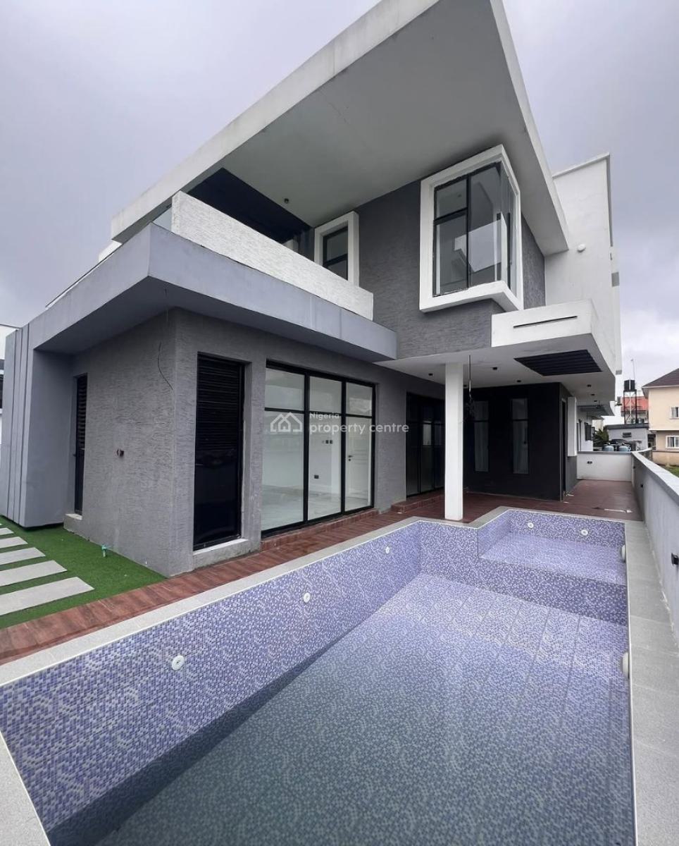 5 Bedroom Detached Duplex on 3 Floors with Pool, Bq & Cinema, Lakeview Park 2, Orchid Road, Lekki, Lagos, Detached Duplex for Sale