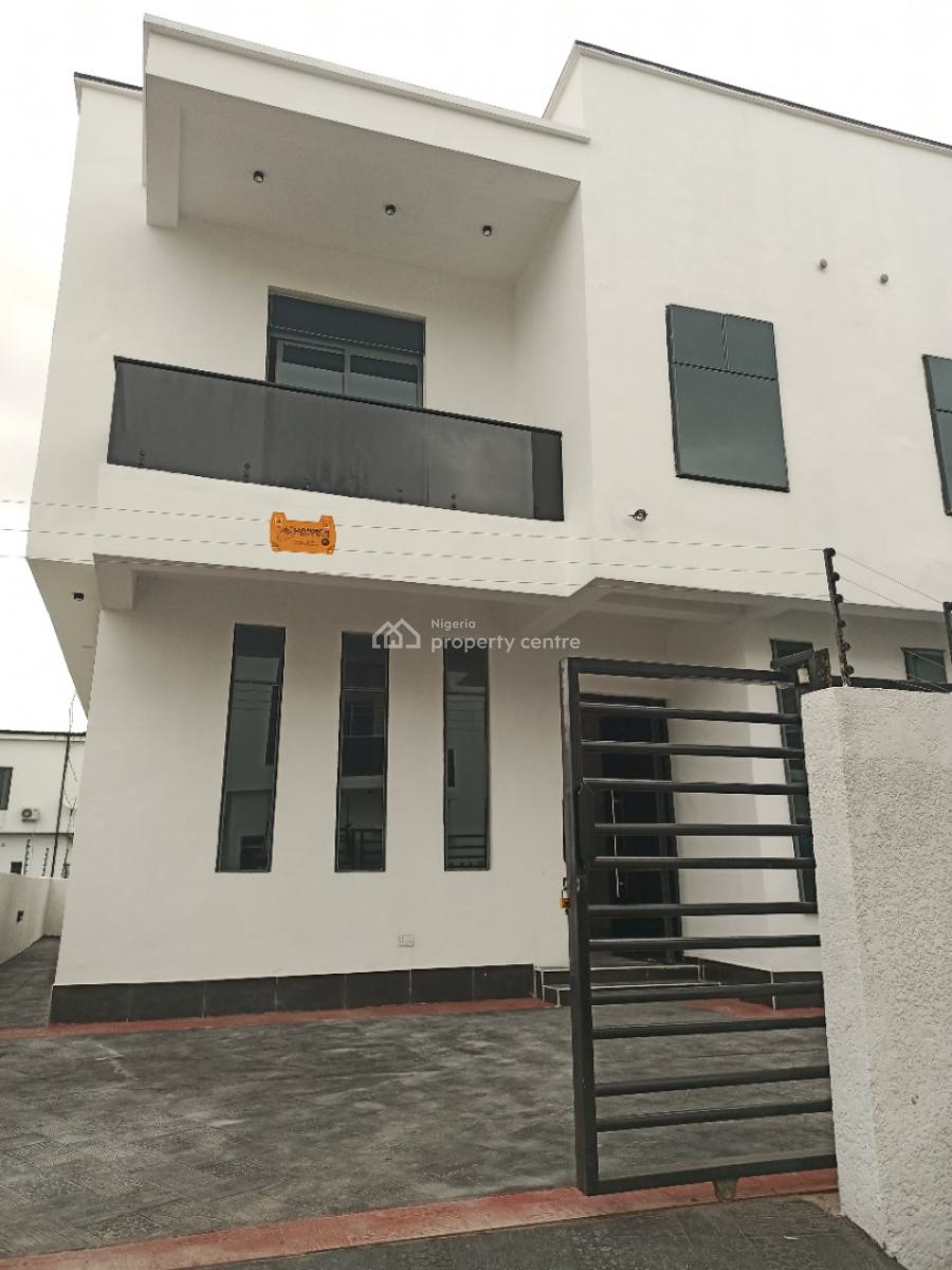 4bedroom Semi Detached Duplex with Bq, in a Well Secured Estate, Ajah, Lagos, Semi-detached Duplex for Sale