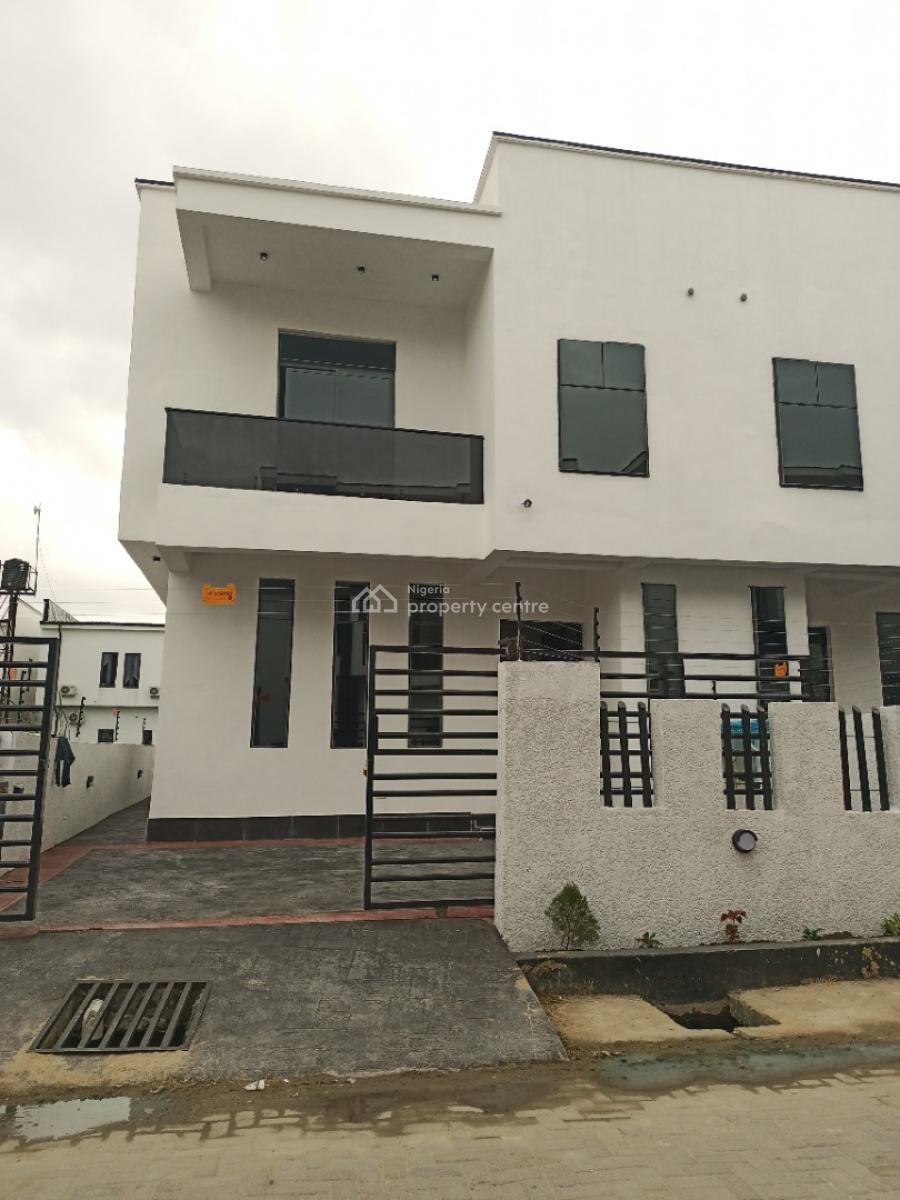 4bedroom Semi Detached Duplex with Bq, in a Well Secured Estate, Ajah, Lagos, Semi-detached Duplex for Sale