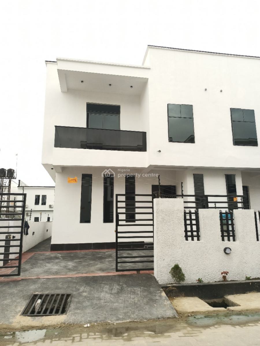 4bedroom Semi Detached Duplex with Bq, in a Well Secured Estate, Ajah, Lagos, Semi-detached Duplex for Sale