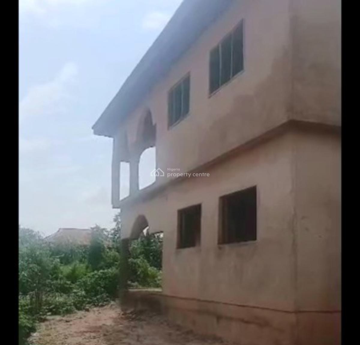 Uncompleted 5 Bedroom Duplex 100ft By 100ft Land, Osagie Str, Aruogba Community, Airport Road, Benin, Oredo, Edo, Terraced Duplex for Sale