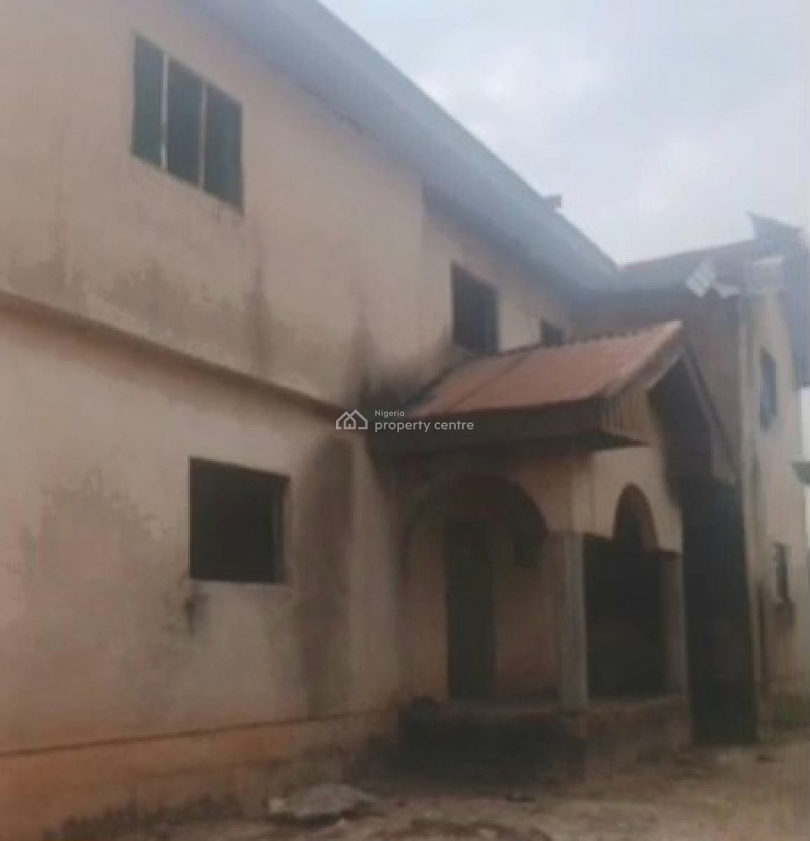 Uncompleted 5 Bedroom Duplex 100ft By 100ft Land, Osagie Str, Aruogba Community, Airport Road, Benin, Oredo, Edo, Terraced Duplex for Sale