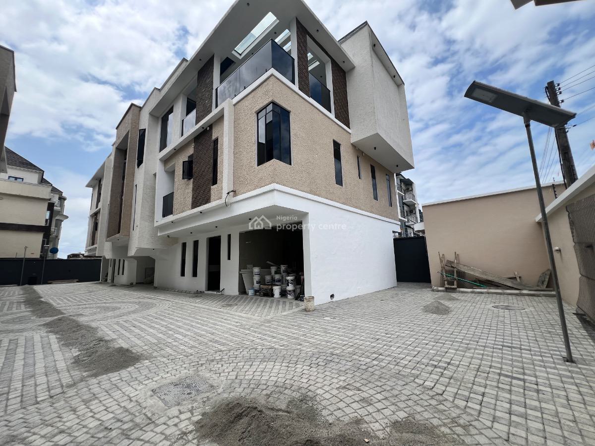 Newly Built 4 Bedroom Terrace House with a Room Bq, Lekki Right, Lekki Phase 1, Lekki, Lagos, Terraced Duplex for Sale