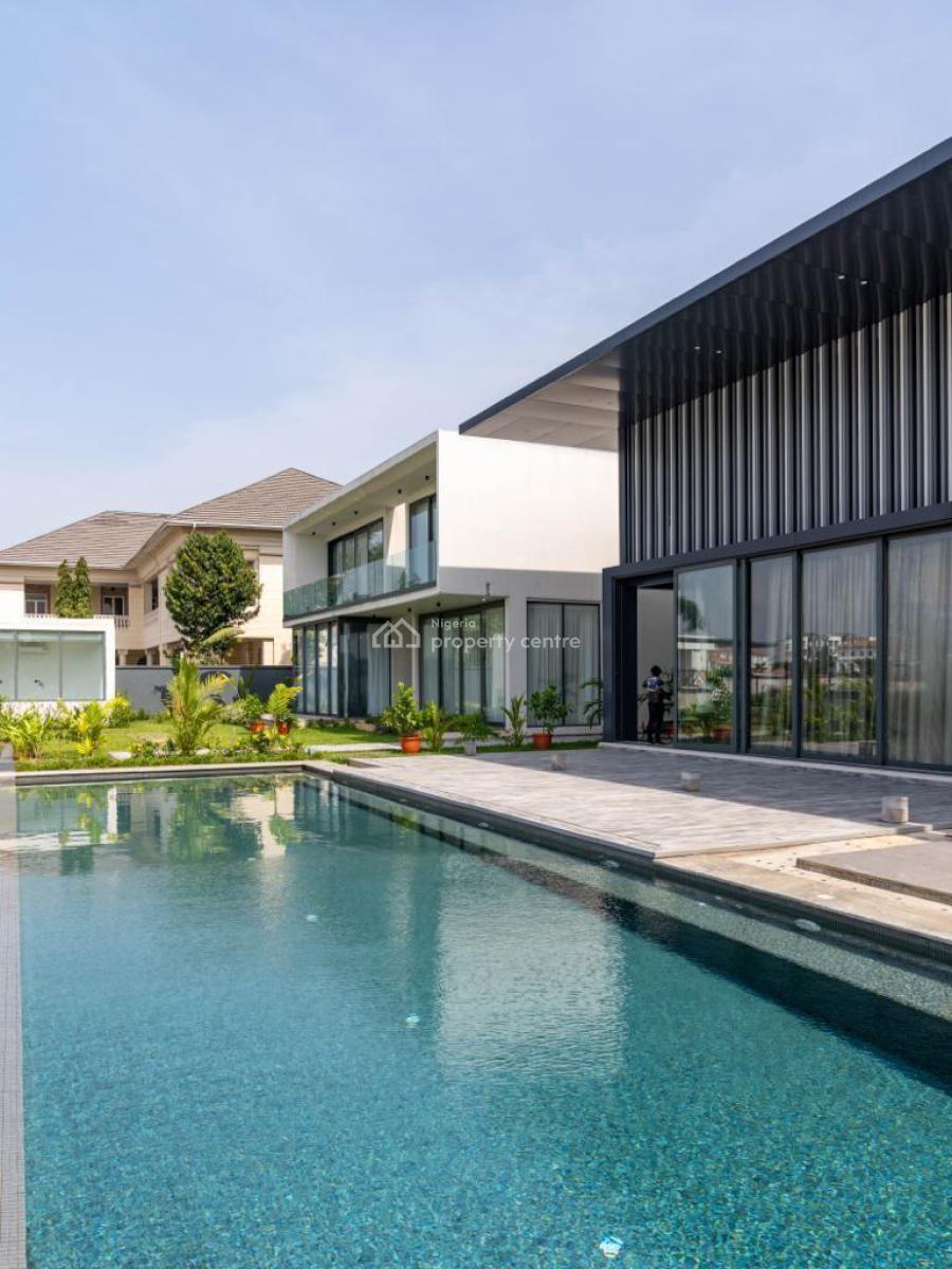 Luxury Brand New 6 Bedroom Waterfront Villa with 5 Staff Rooms, Banana Island, Ikoyi, Lagos, House for Sale