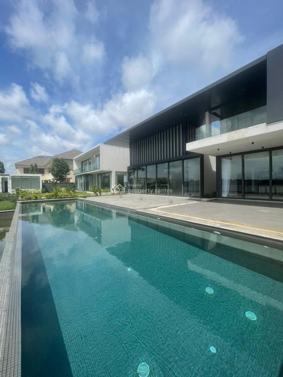 Luxury Brand New 6 Bedroom Waterfront Villa with 5 Staff Rooms, Banana Island, Ikoyi, Lagos, House for Sale