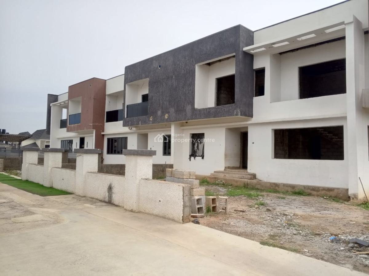 a Nicely Built 90% Completed Middle 4-bedroom Terrace Duplex, Lugbe District, Abuja, Terraced Duplex for Sale