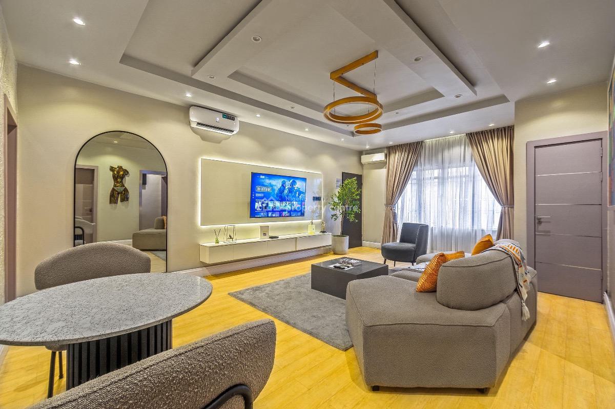Brand New Luxury and Spacious 4 Bedroom Penthouse with Balconie,pool a, Lekki Phase 1, Lekki, Lagos, Flat / Apartment Short Let
