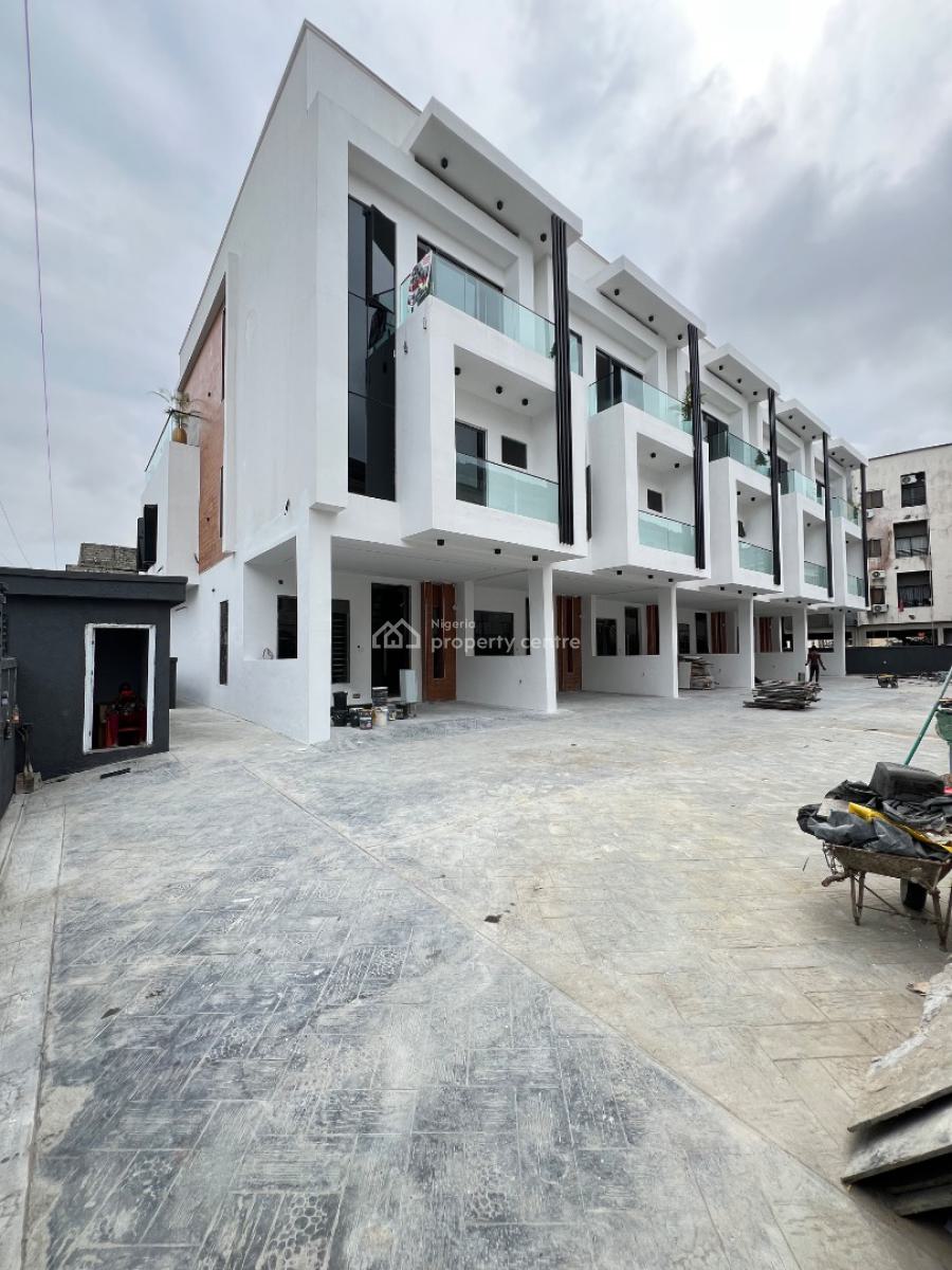 Well Built 4 Bedroom Terraced Duplex with Bq, Communal Swimming Pool I, Osapa London, Osapa, Lekki, Lagos, Terraced Duplex for Sale