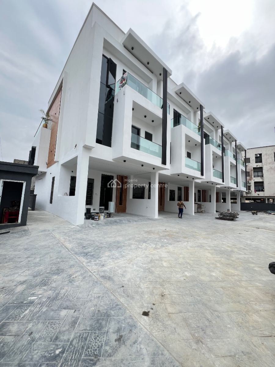 Well Built 4 Bedroom Terraced Duplex with Bq, Communal Swimming Pool I, Osapa London, Osapa, Lekki, Lagos, Terraced Duplex for Sale