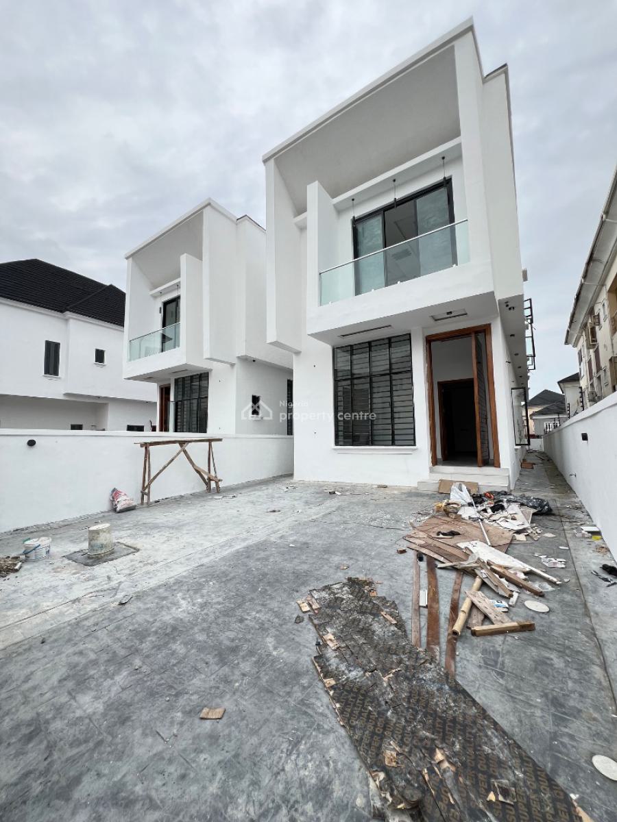Spacious 5 Bedroom Detaced Duplex with Bq in a Serene Environment in O, Osapa London, Osapa, Lekki, Lagos, Detached Duplex for Sale