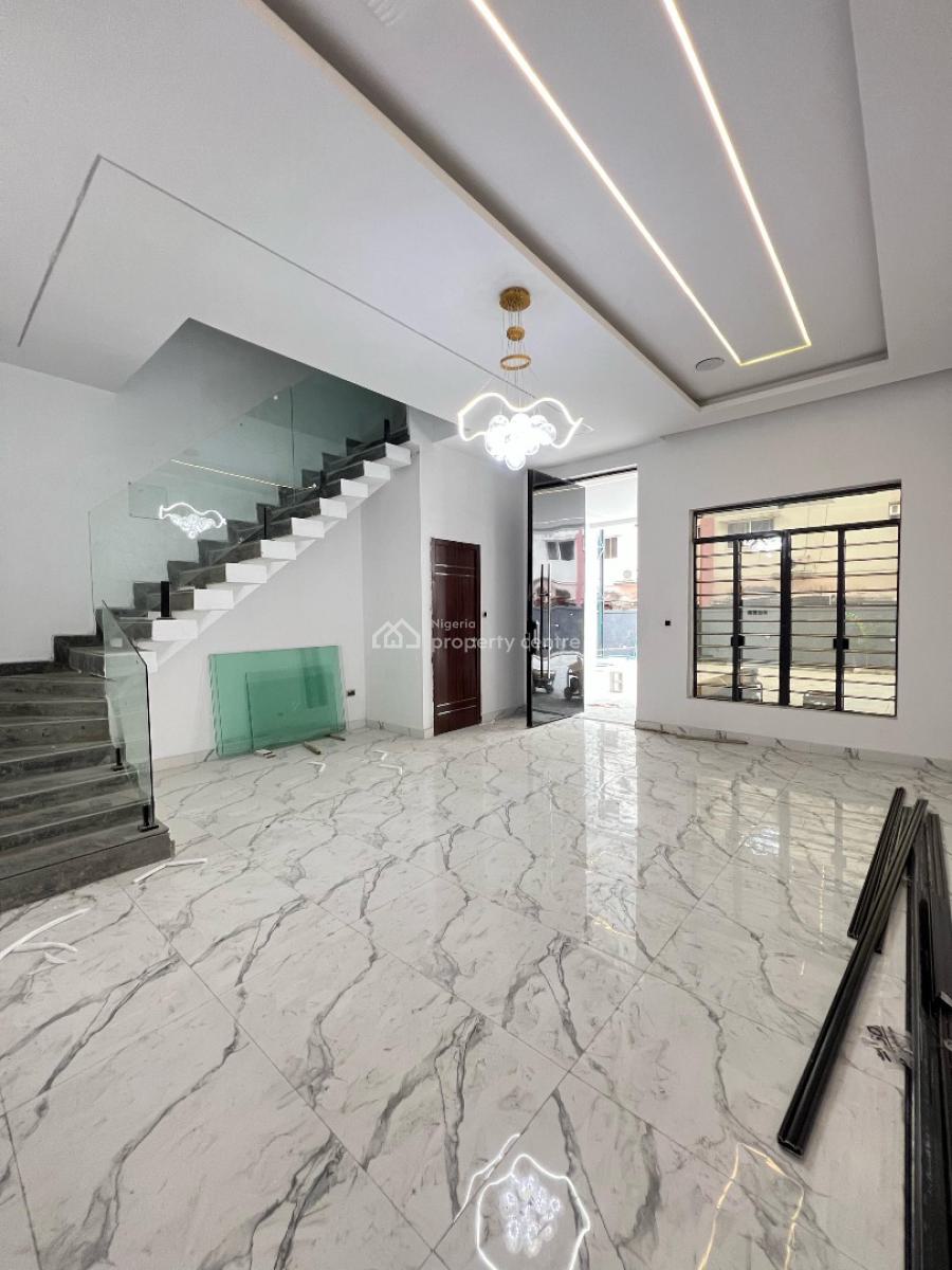Well Built 4 Bedroom Terraced Duplex with Bq, Communal Swimming Pool, Osapa London, Lekki, Lagos, Terraced Duplex for Sale