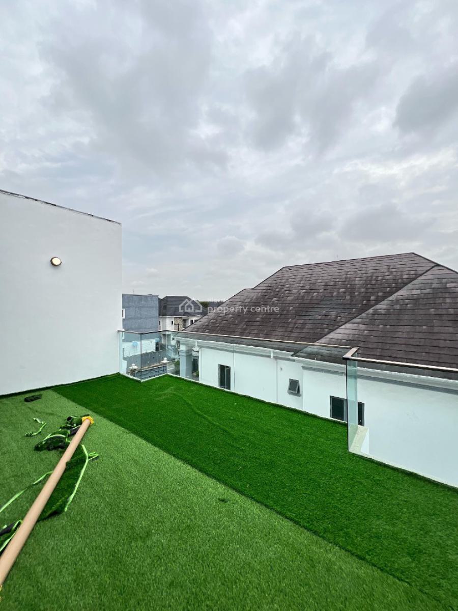 Well Built 4 Bedroom Terraced Duplex with Bq, Communal Swimming Pool, Osapa London, Lekki, Lagos, Terraced Duplex for Sale